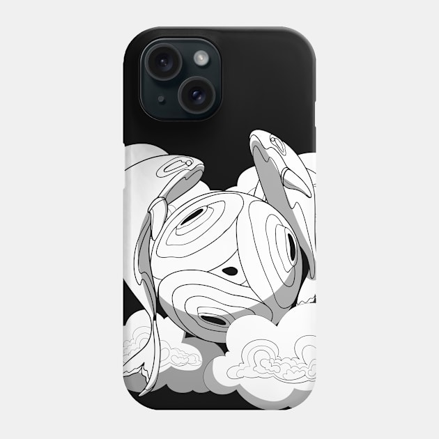 orcas moon Phone Case by Bagaz