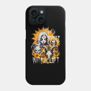 witchcraft and sunflowers Phone Case