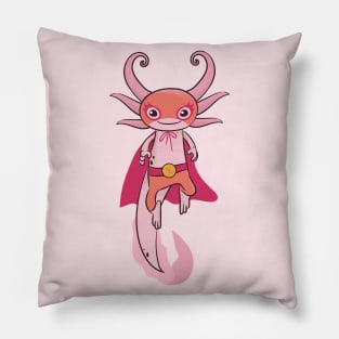 Mexican Axolotl Luchador Wrestler Sketch Drawing Pillow