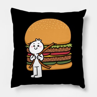 Backpack burger Pillow