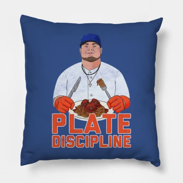 Plate Discipline - Mets Pillow by jordan5L