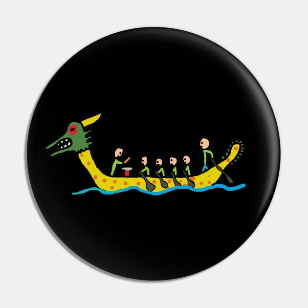 Dragon Boat Racing Pin by Mark Ewbie