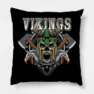 Viking Skull 4.4 Pillow