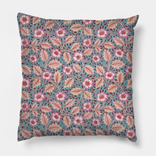 William Morris Christchurch Pink and Blue Pillow