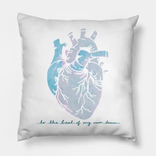 To The Beat of My Own Drum | Heart Surgery Survivor Warrior | Digital Design Pillow