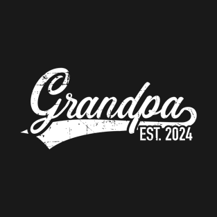 Grandpa est. 2024 for grandfather to be T-Shirt