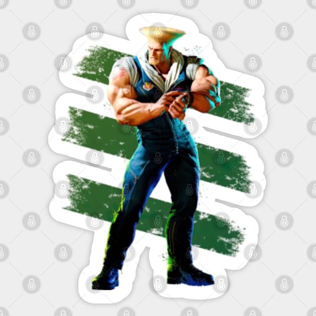 Guile Street Fighter 6 Sticker for Sale by Stylish-Geek