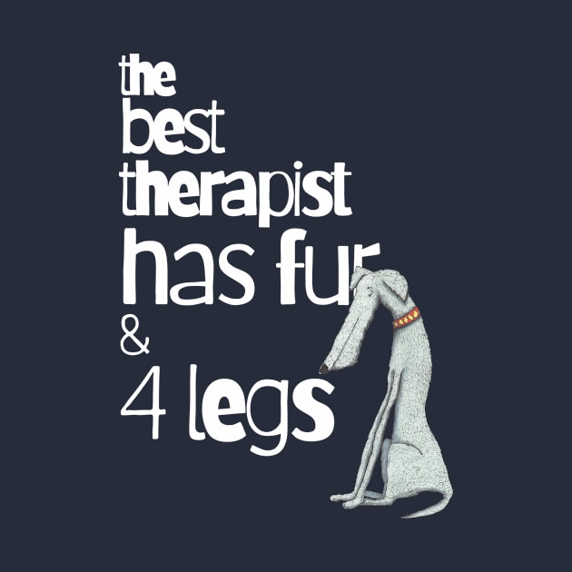 The Best Therapist has Fur and Four Legs by krisevansart