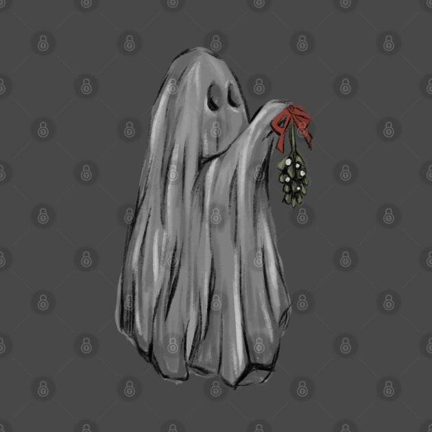 Ghosty hanging mistletoe by BadAsh