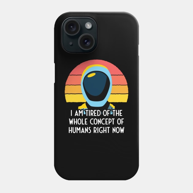 Murderbot Diaries SecUnit Is Tired of Humans Phone Case by Zodiac Signs