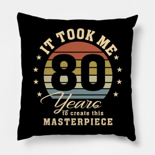 80th Birthday For Women Men 80 Year Old Gag Turning 80 Joke Pillow