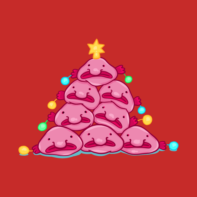 Blobfish Christmas tree by manydoodles