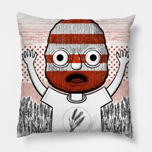 Surreal Harvest Wicker Child Outline Pillow