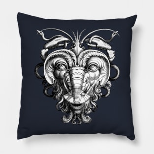 Renaissance Grotesque Gargoyle Face Lobster Man Pillow