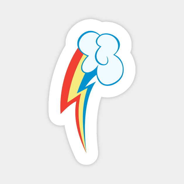 Rainbow Dash Cutie Mark Magnet by ariados4711