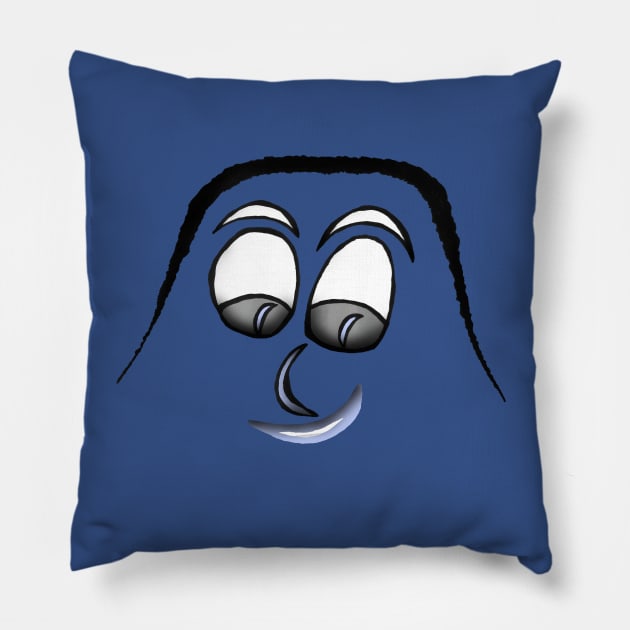 Moon Face Pillow by IanWylie87