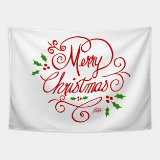 Merry Christmas by Jan Marvin Tapestry