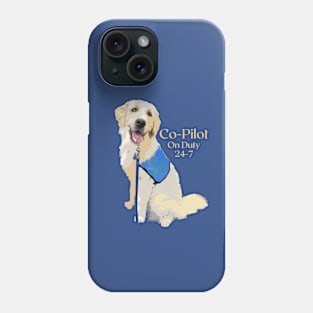 Co-Pilot Golden Retriever Phone Case