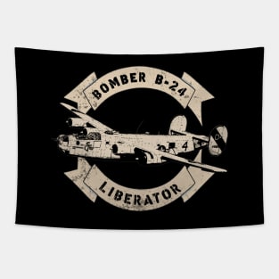 B-24 Liberator Bomber WW2 Airplane Tapestry