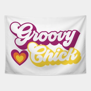 Groovy Chick Love Tapestry