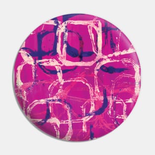 Funky purple retro print Pin