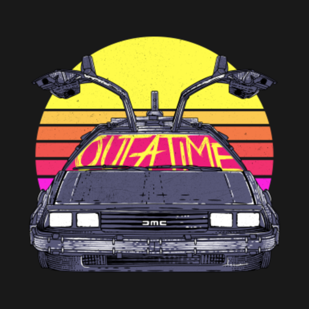 Discover Wheels of Time - Retro 80s - T-Shirt