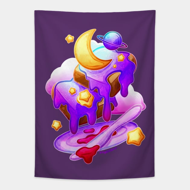 Heavenly Toast Tapestry by heysoleilart