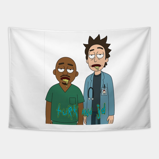 Multiverse Mix: Turk and JD Tapestry by Tv Moments