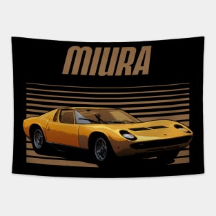 Lamborghini Miura 1966 Awesome Automobile Tapestry