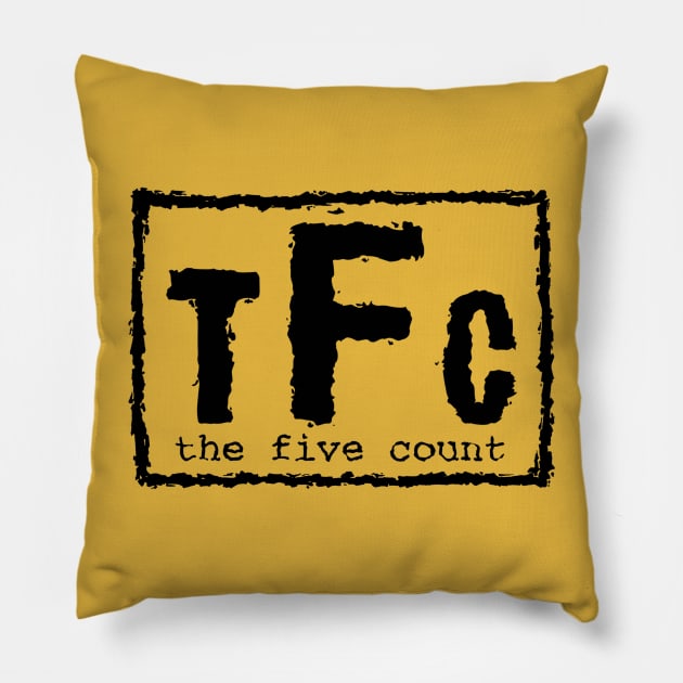 TFC NWO Classic Black Logo Pillow by thefivecount