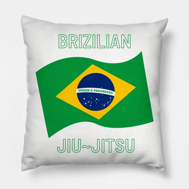 Brazilian jiu-jitsu Pillow by Rickido