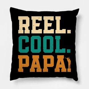 Reel Cool Papa Retro Gift for Father’s day, Birthday, Thanksgiving, Christmas, New Year Pillow