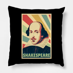 William Shakespeare Vintage Colors Pillow