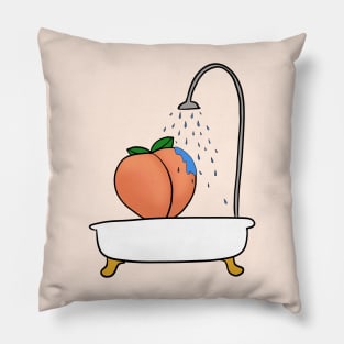 The Cleanest Peach Pillow