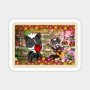 Aromatherapy Skunks Melville and Melody Magnet