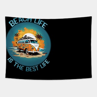 Beach Life Is The Best Life Tapestry