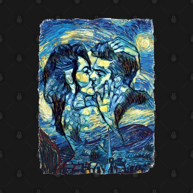 The Kiss Van Gogh Style by todos