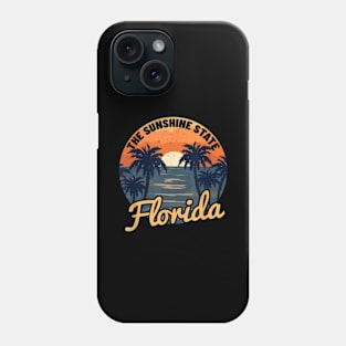 Florida Sunset Throwback Classic Phone Case