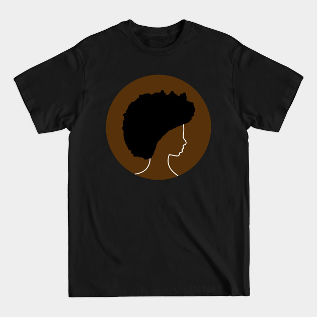 Discover Silhouette of proud African American woman with natural hair. - African American - T-Shirt