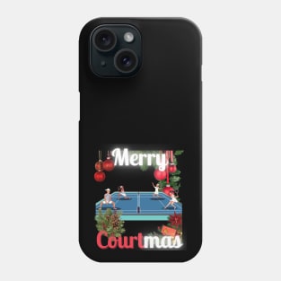 Merry Courtmas Christmas Tennis Phone Case