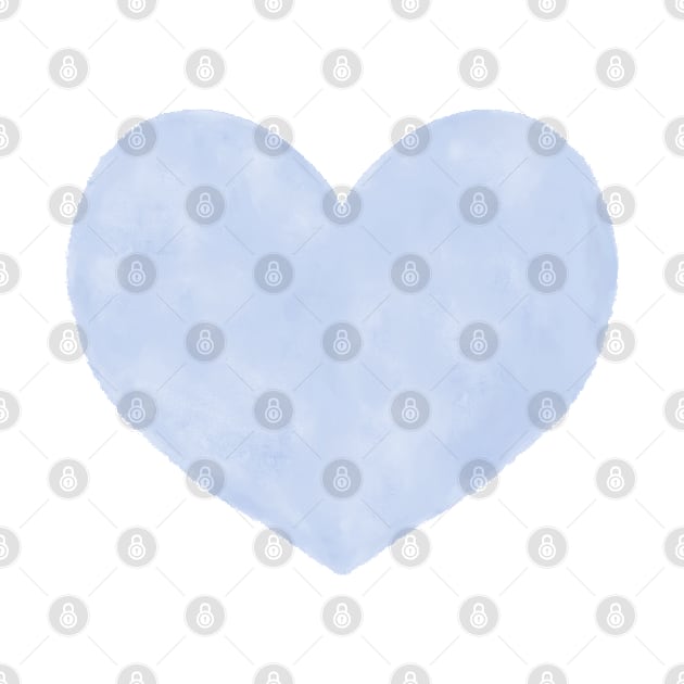 Watercolor Hearts - Blue and White Palette by AmyBrinkman