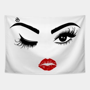 Eyes and Lips Tapestry