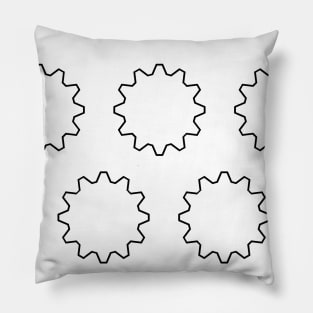 Background illustration gear, mechanics decorative design pattern Pillow