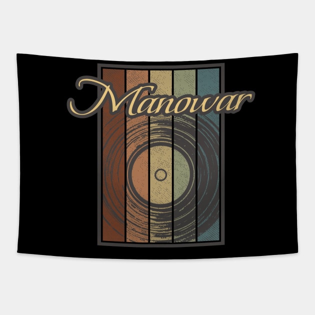 Manowar Vynil Silhouette Tapestry by North Tight Rope