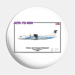 Avions de Transport Régional 72-600 - ATR "House Colours" (Art Print) Pin