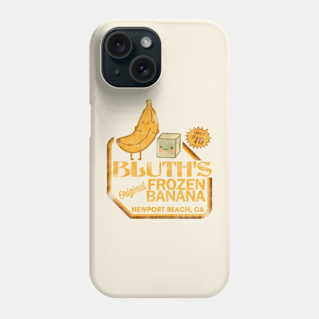 Retro Distressed Bluth's Banana Stand Phone Case by darklordpug
