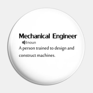 Funny mechanical engineer Definition Pin