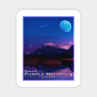 POSTCARD: PURPLE MOUNTAIN. Magnet