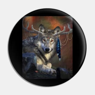 Spirit Wolf Pin