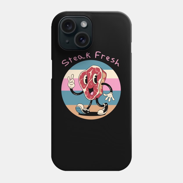 Steak Fresh! Phone Case by Vincent Trinidad Art